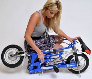 VeloMini 1 Spd bicycle folded